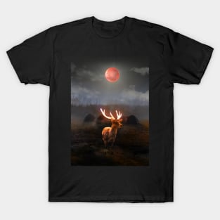 Deer on the moonlight T-Shirt